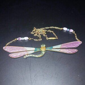 Pididdly Links dragonfly collar necklace